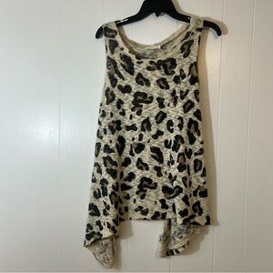 Animal Print Animal Print Flowy Tank by Phil Love Size Small